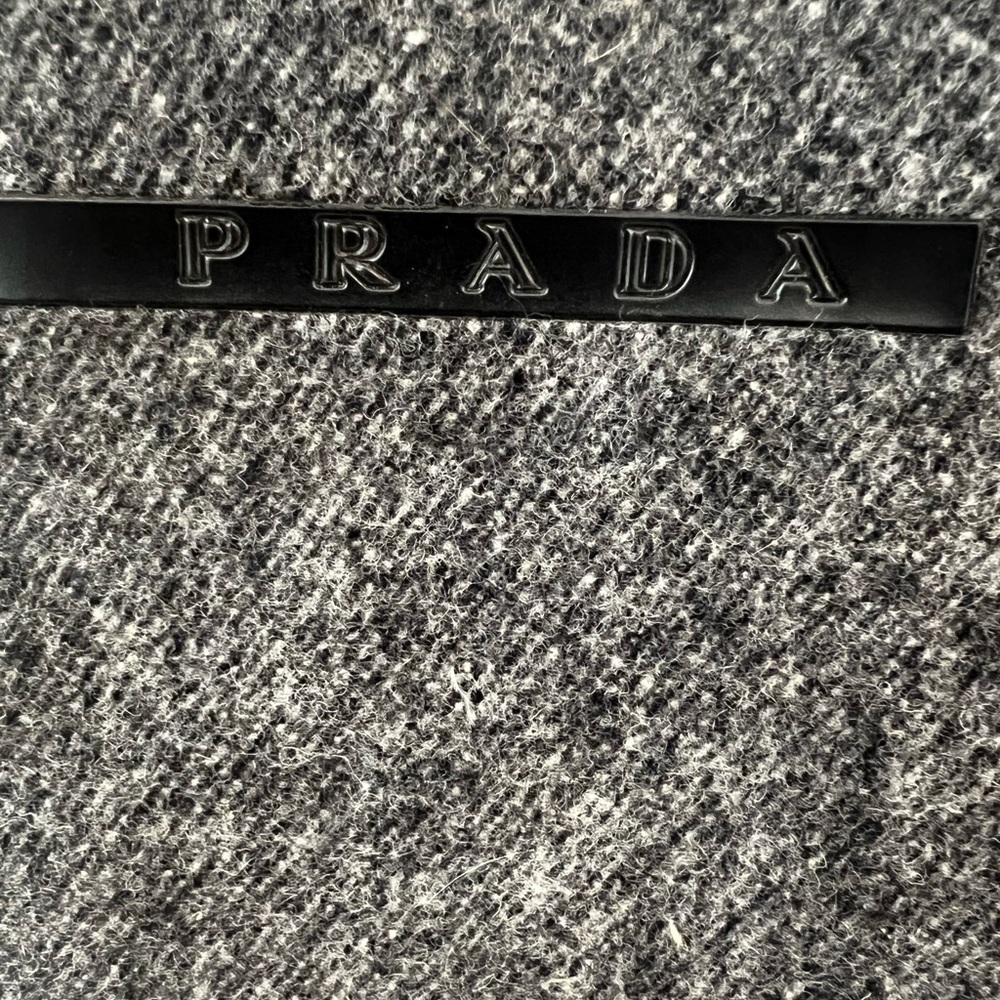 Prada silver wool clutch bag - Picture 3 of 4